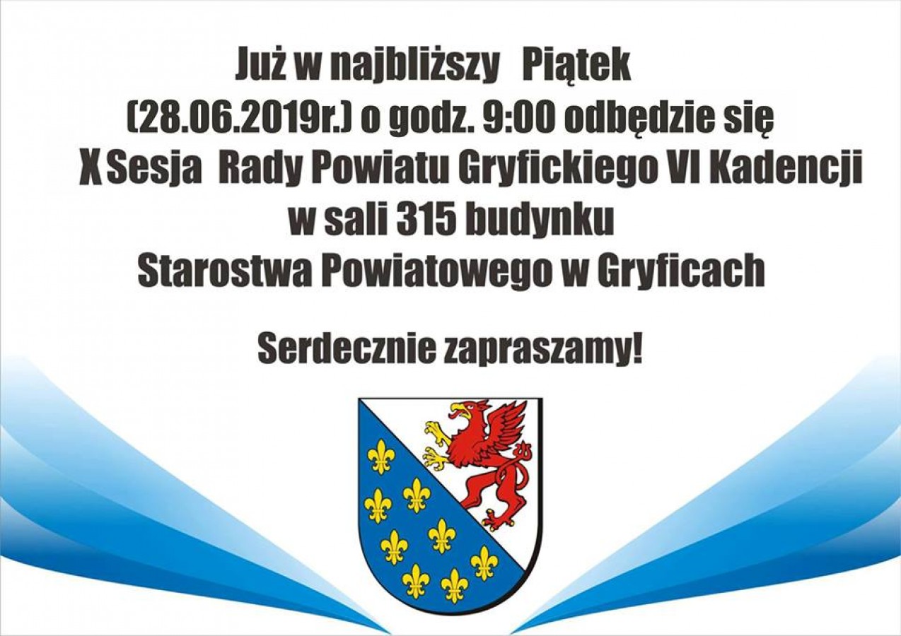 X Sesja Rady Powiatu Gryfickiego