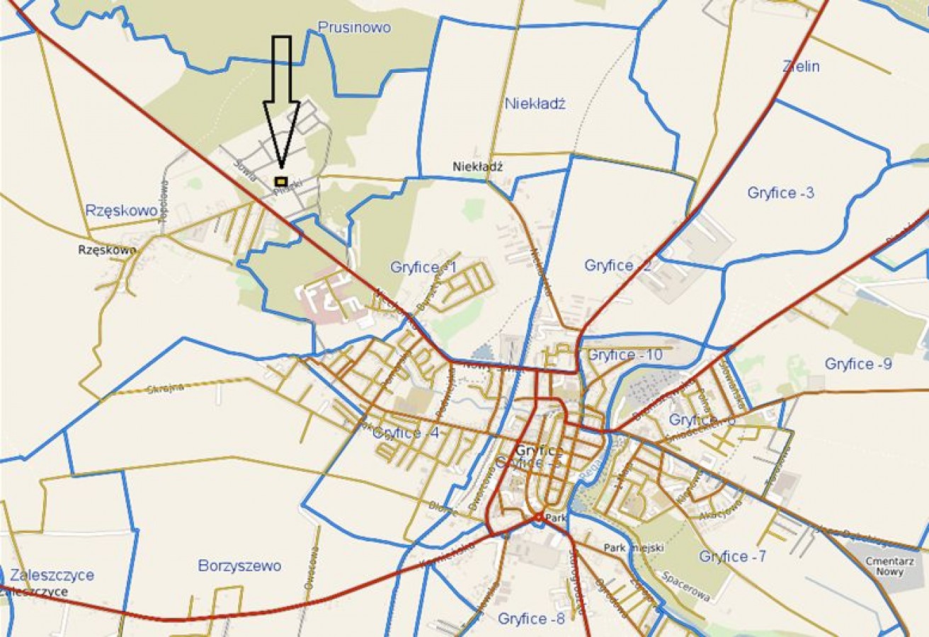 Ogłoszenie o sprzedaży nieruchomości położonych w Rzęskowie stanowiących własność Powiatu Gryfickiego