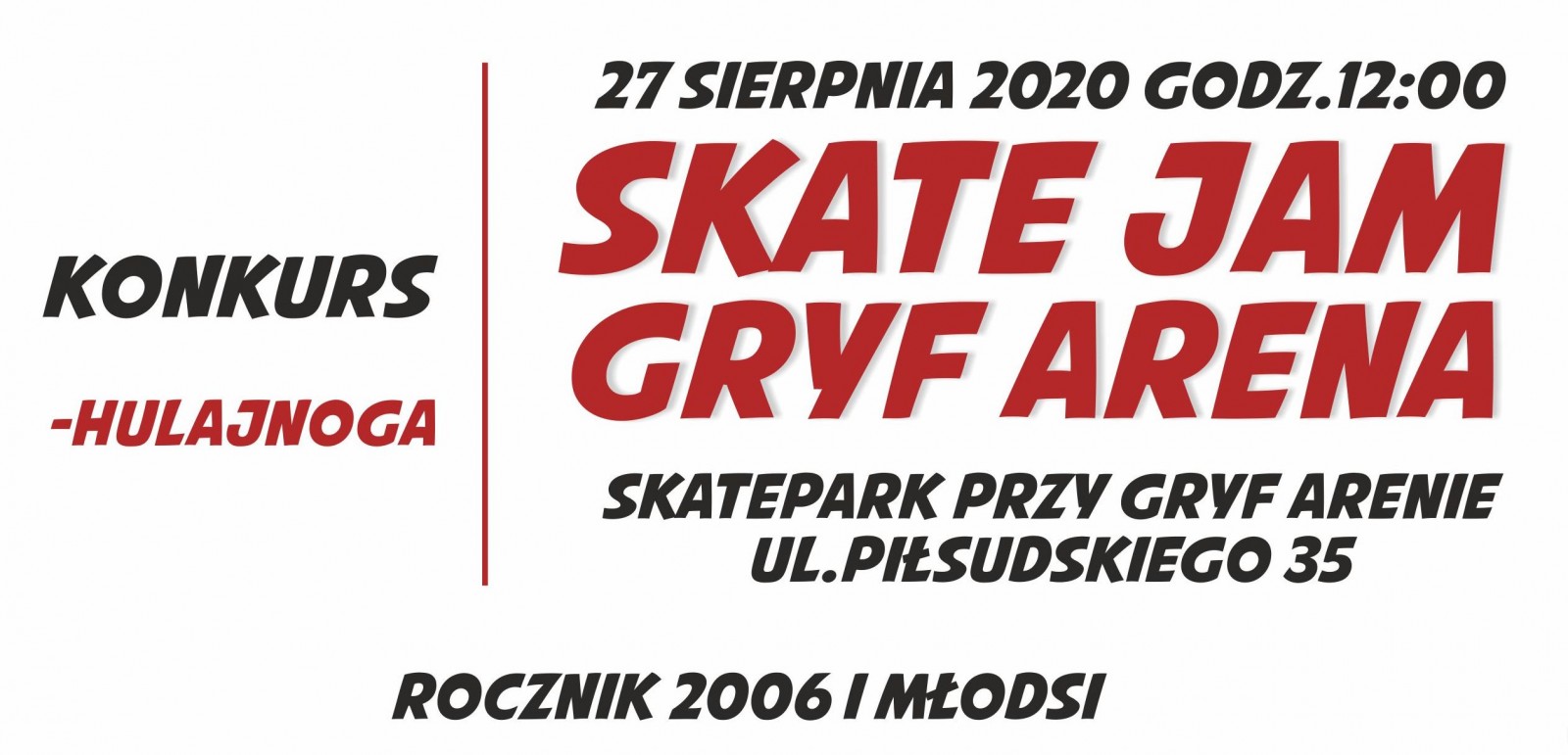 Skate Jam Gryf Arena 2020