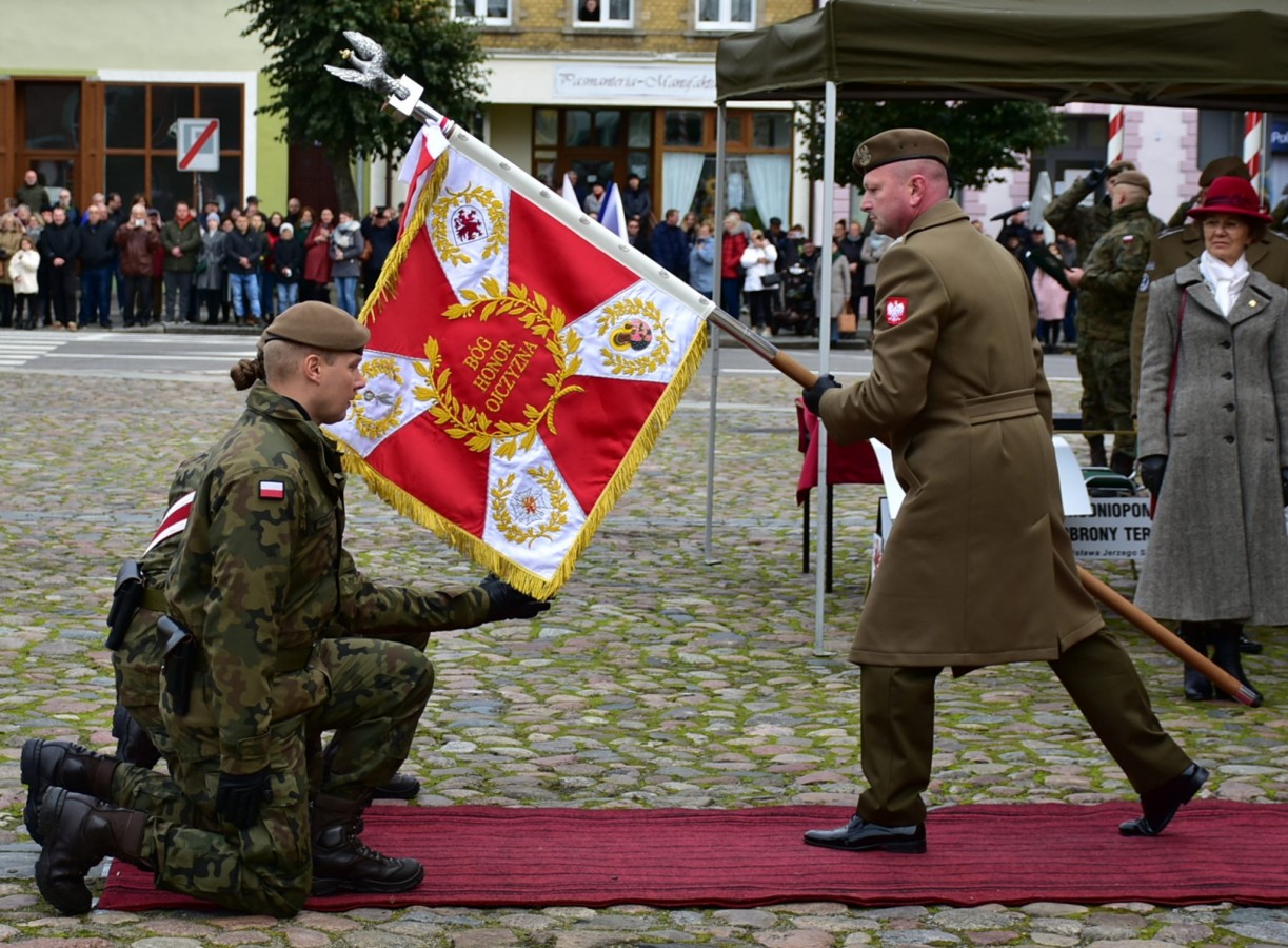 Uroczysta przysięga wojskowa 14. Zachodniopomorskiej Brygady Obrony Terytorialnej