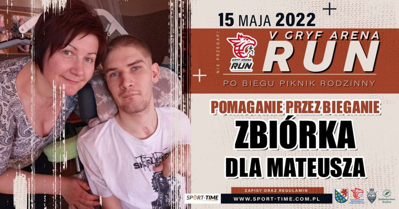 Zbiórka dla Mateusza podczas biegu Gryf Arena Run