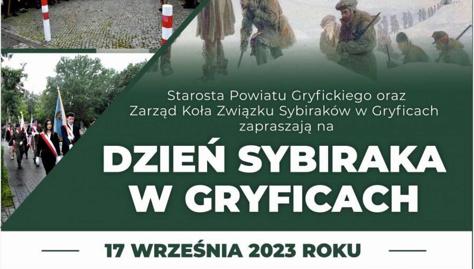 Obchody Dnia Sybiraka w Gryficach 2023 - zaproszenie