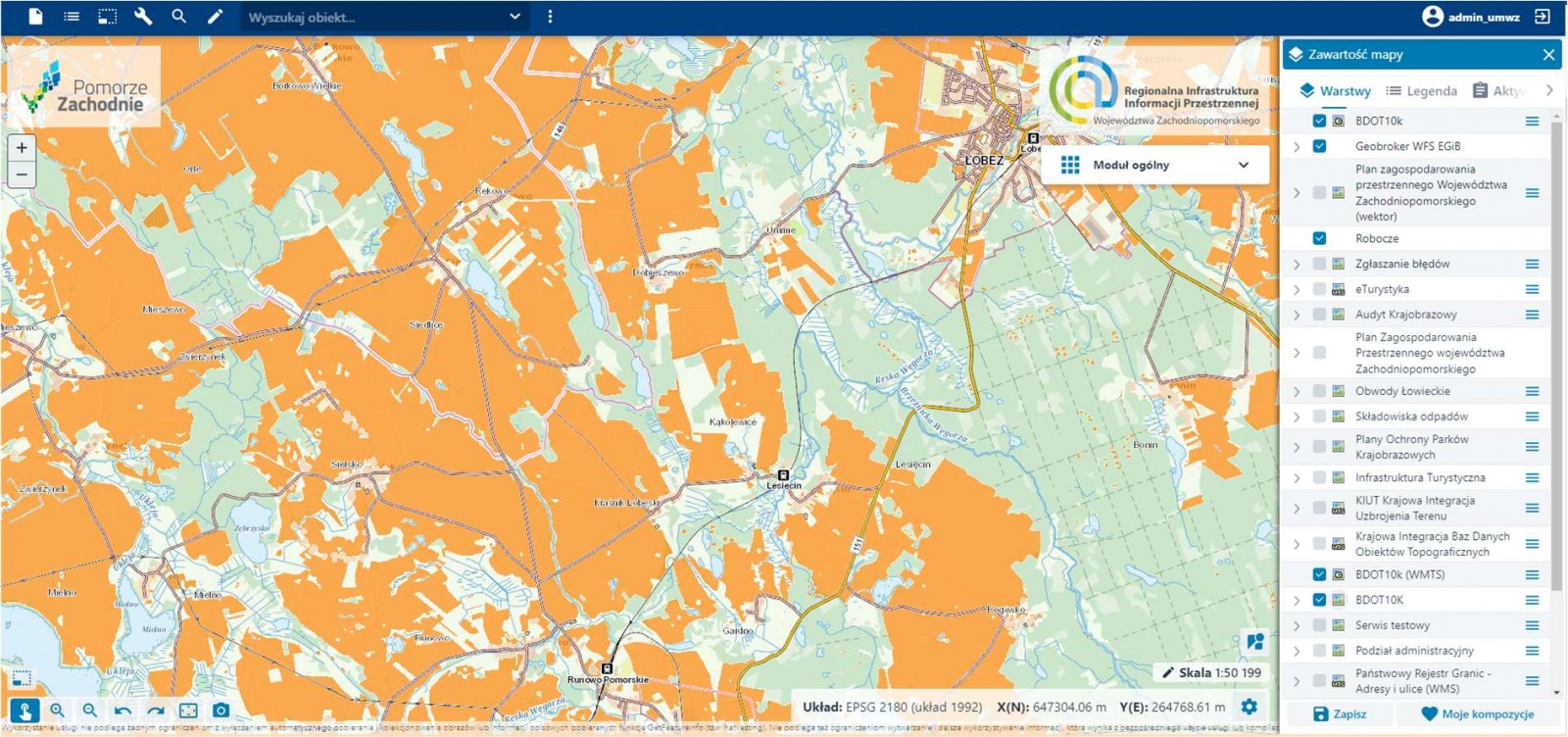 Regionalna Infrastruktura Informacji Przestrzennej Województwa Zachodniopomorskiego - Integracja danych i usługi sieciowe