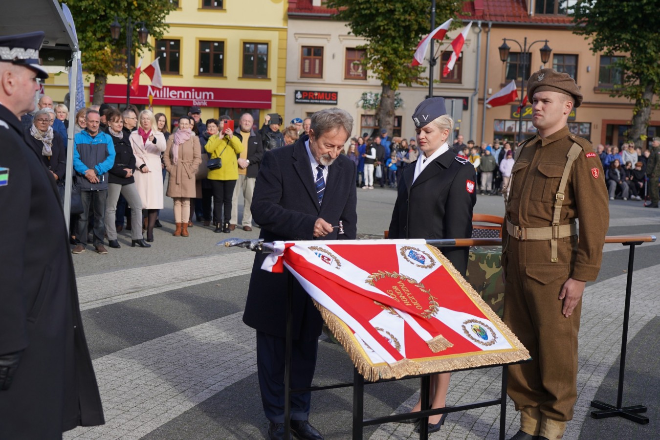 Uroczystość nadania Sztandaru dla 36 MRZEŻYŃSKIEGO DYWIZJONU RAKIETOWEGO OBRONY POWIETRZNEJ im. gen. broni Władysława Andersa