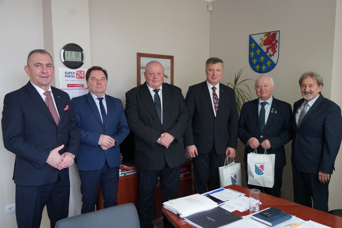 Delegacja z Gminy Brwinów w Powiecie Gryfickim