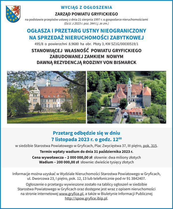 Przetarg Zamek